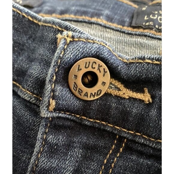 Lucky Brand Jeans Womens Size 6 Blue Charlie Skinny Medium Dark Wash Stretch - Picture 5 of 8